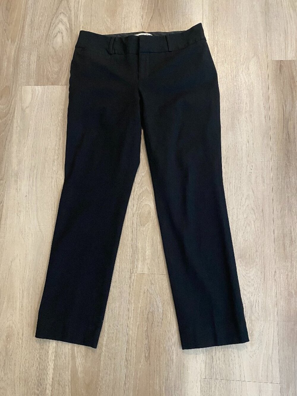 Banana Republic Sloan Fit Black Ankle Pants Size 4 Stretch Career Workwear